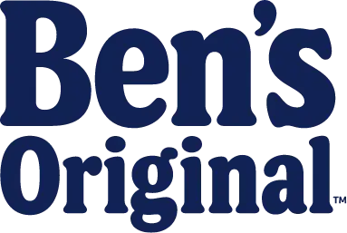 Ben's Original logo in bold blue text.