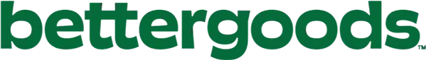 betters goods logo in green text.