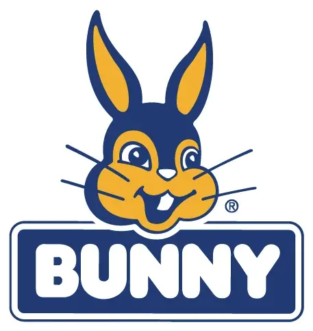 Smiling bunny logo with prominent ears above "Bunny."
