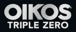 Oikos Triple Zero logo on dark background.