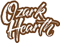 Ozark Hearth logo on white background.
