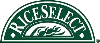 RiceSelect logo with grain graphic in green.