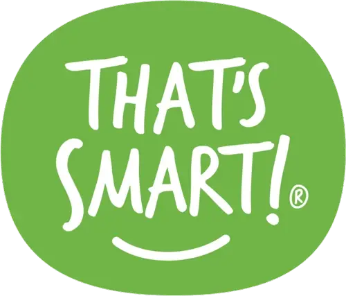 Green circle with white text: "That’s Smart!"