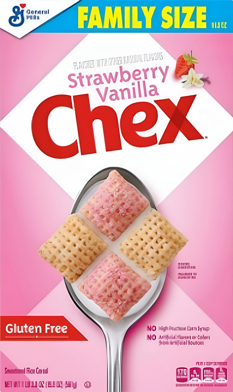 General mills strawberry-vanilla-chex-cereal